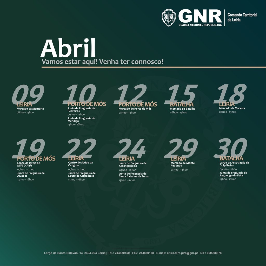 GNR - Sessões de esclarecimento à população - Abril 2024