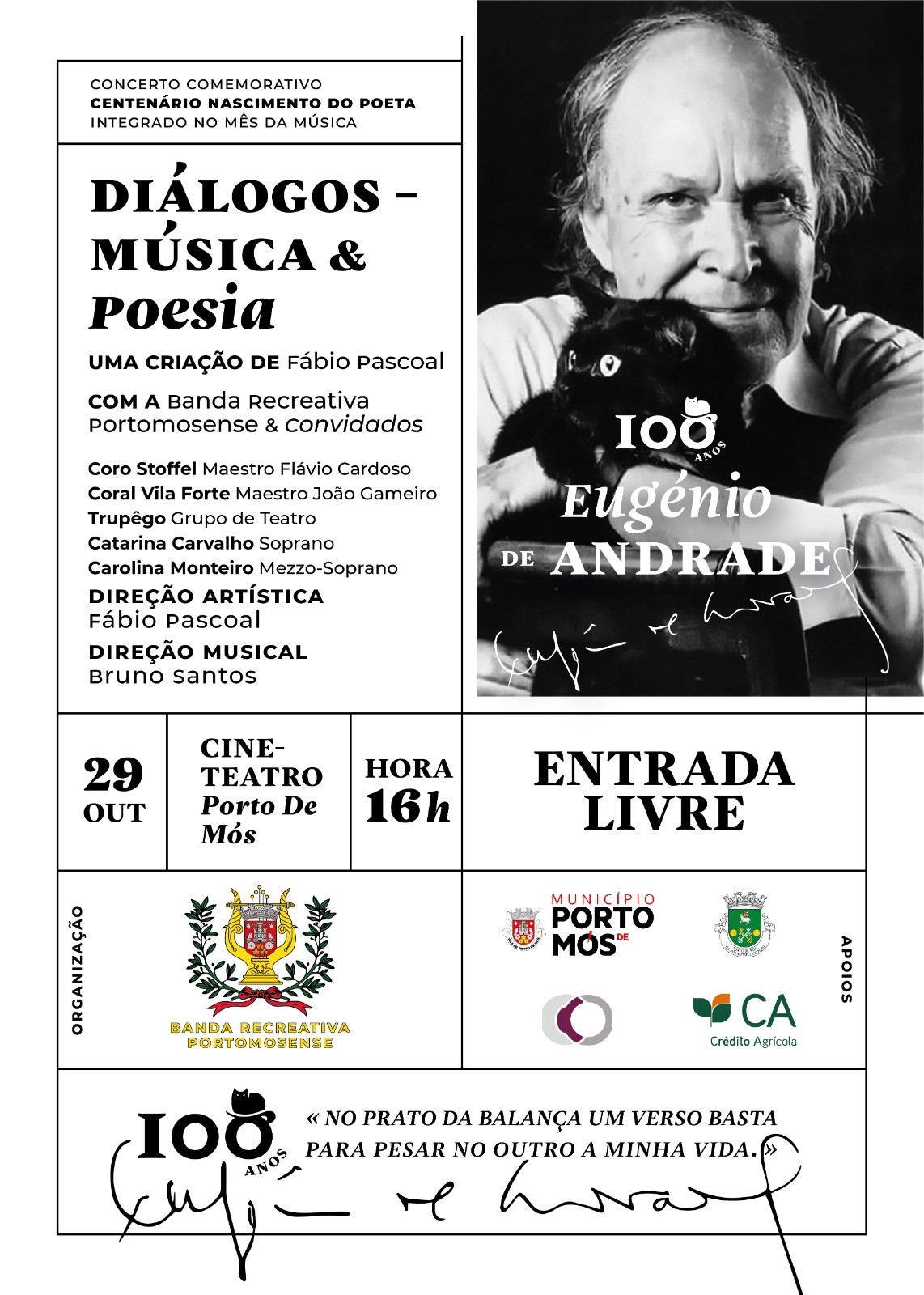 Eugénio de Andrade: diálogos-música e poesia