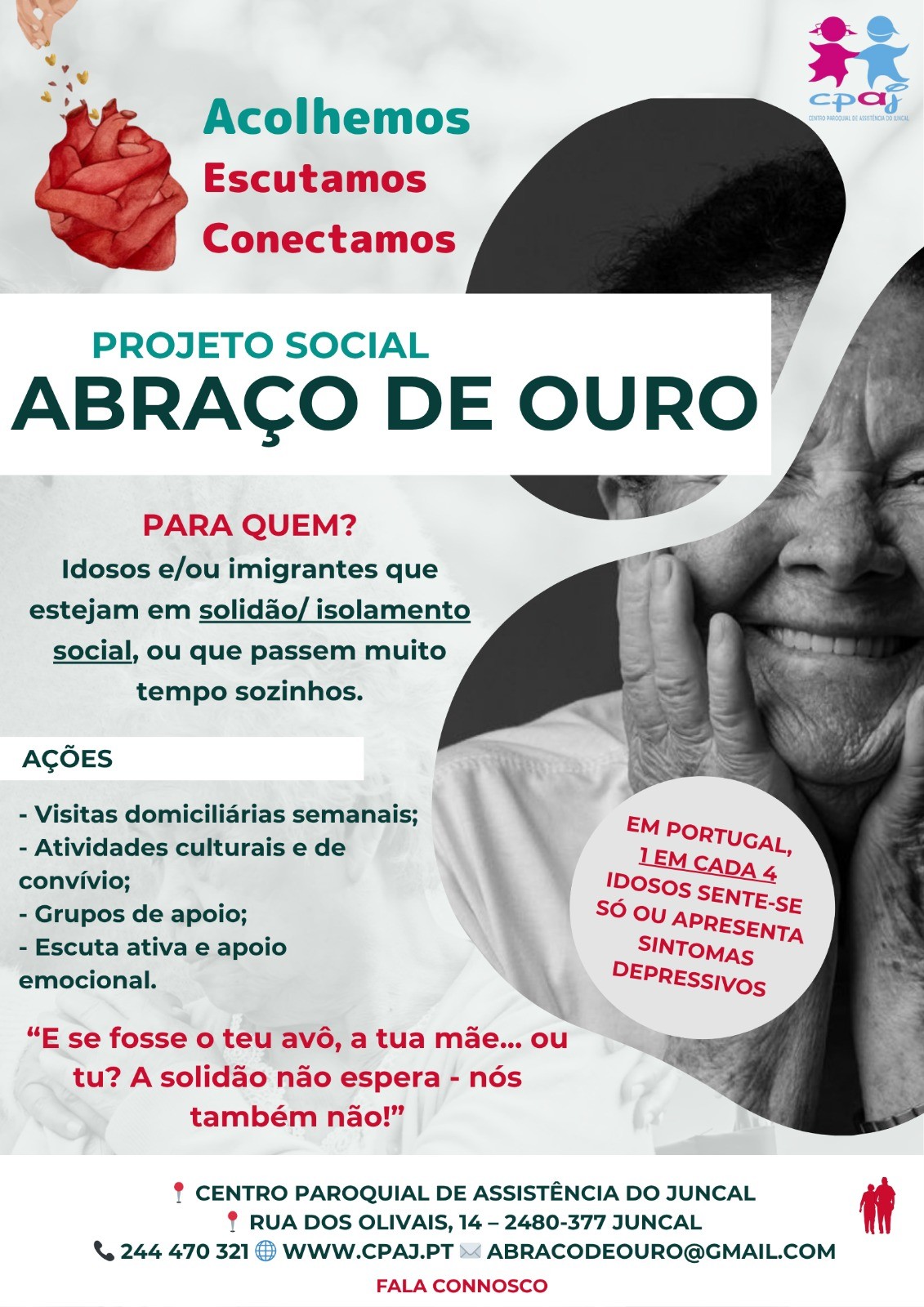 Projeto Social Abraço de Ouro - Inscrições Abertas