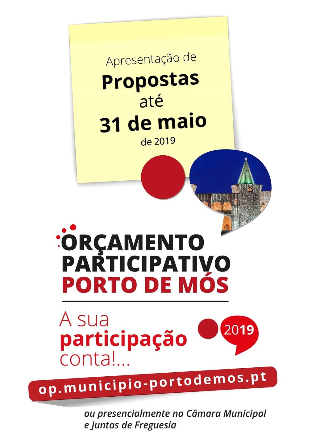 2º Edição do Orçamento Participativo de Porto de Mós - Apresentação de Candidaturas