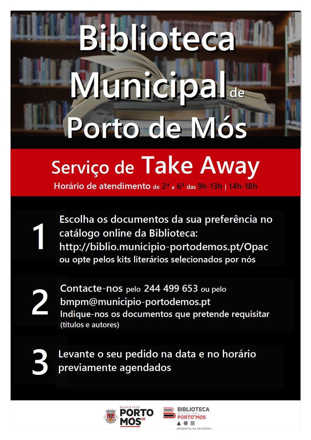 Horário e Funcionamento da Biblioteca Municipal de Porto de Mós