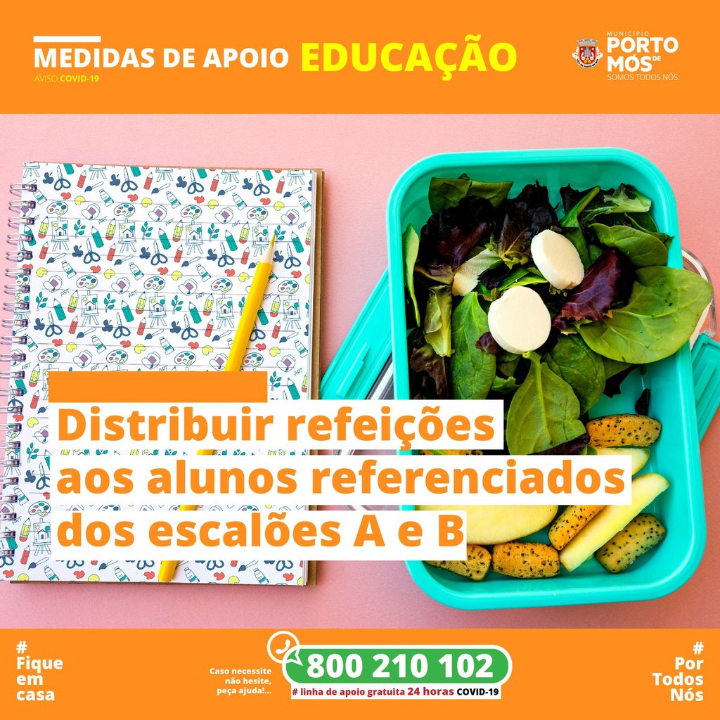 Encerramento das Escolas – Medidas de Apoio