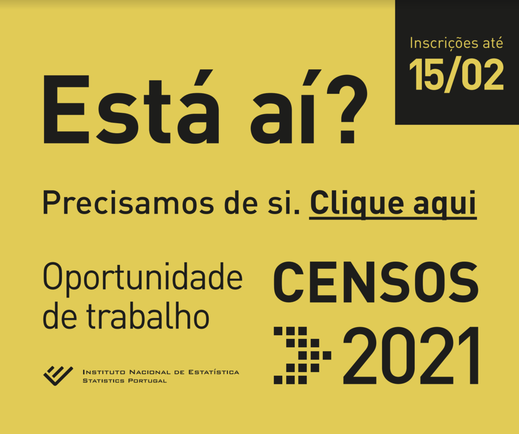 INE - Recrutamento para Recenseadores dos CENSOS 2021