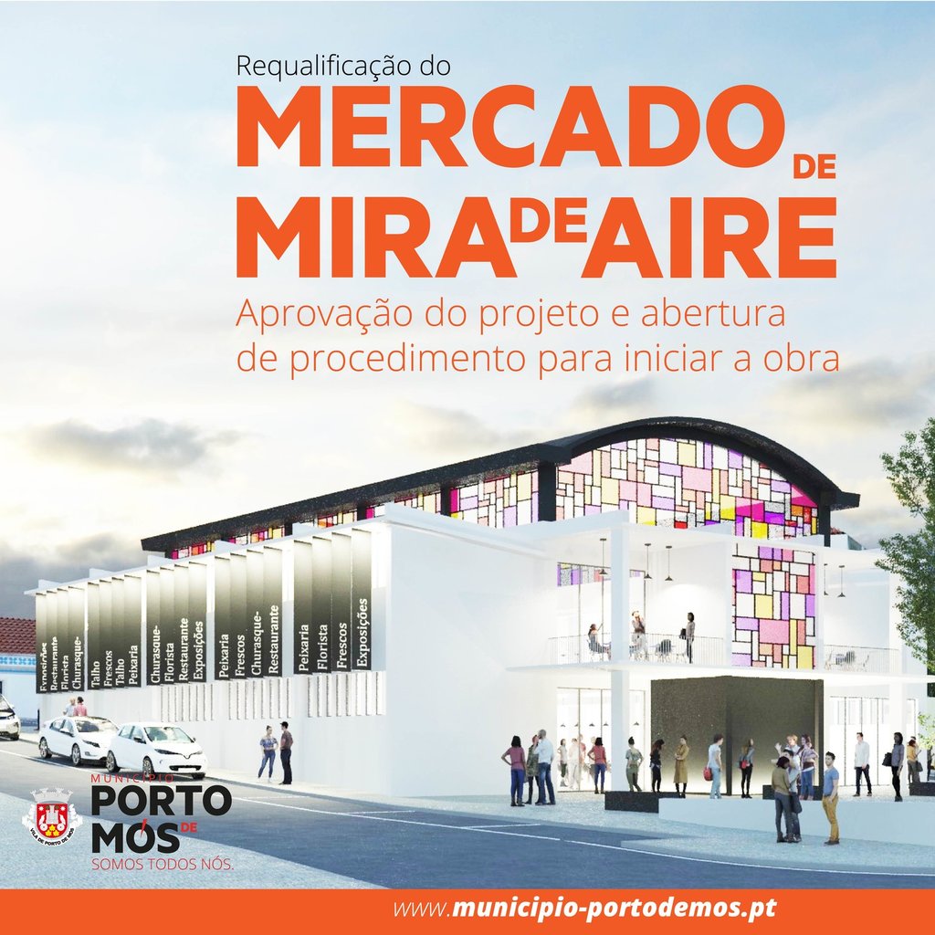 Aprovação do projeto e abertura de procedimento para iniciar a Requalificação do Mercado de Mira ...