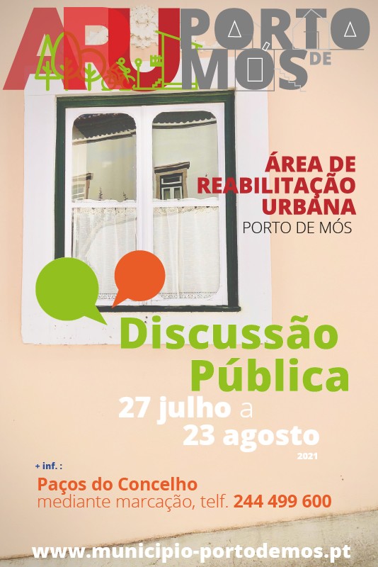 Discussão Pública – Proposta de Operação de Reabilitação Urbana da ARU da vila de Porto de Mós