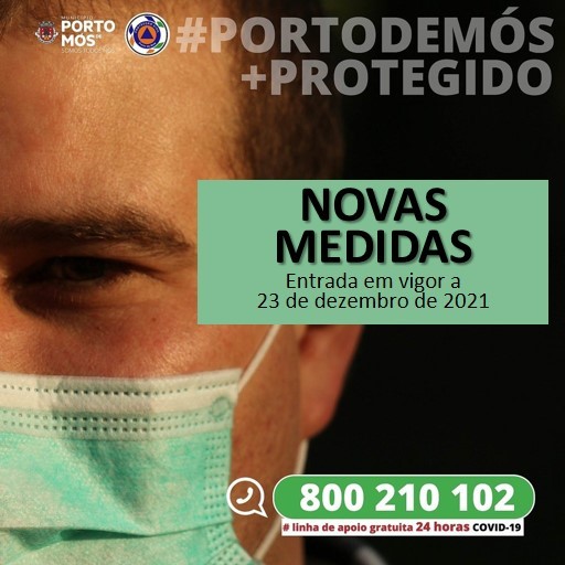 Novas medidas no âmbito da pandemia da doença COVID-19