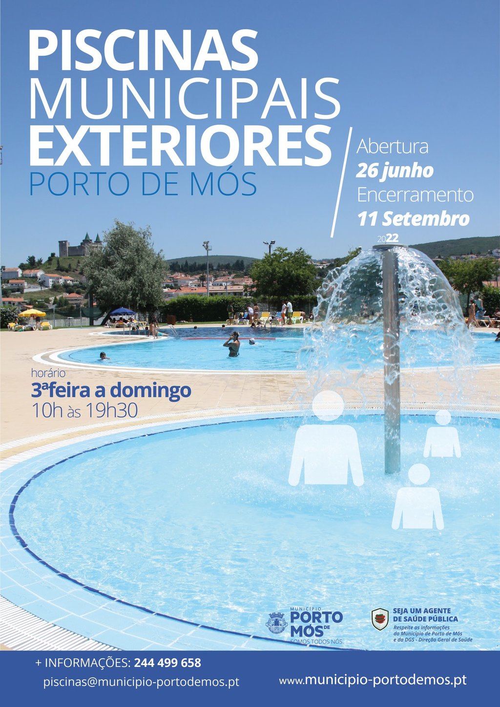 Piscinas Exteriores abrem dia 26 de junho