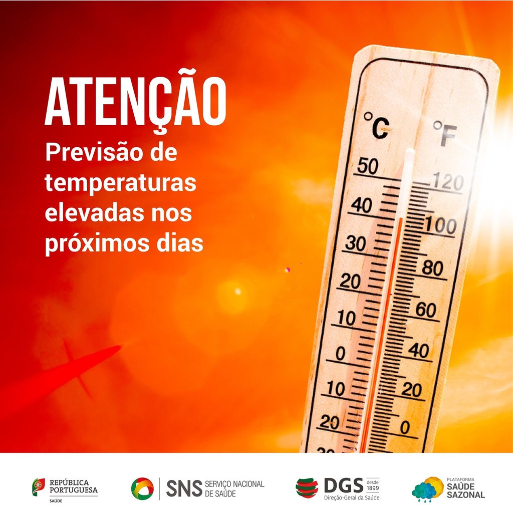 Vaga de calor, cuidados de saúde a ter