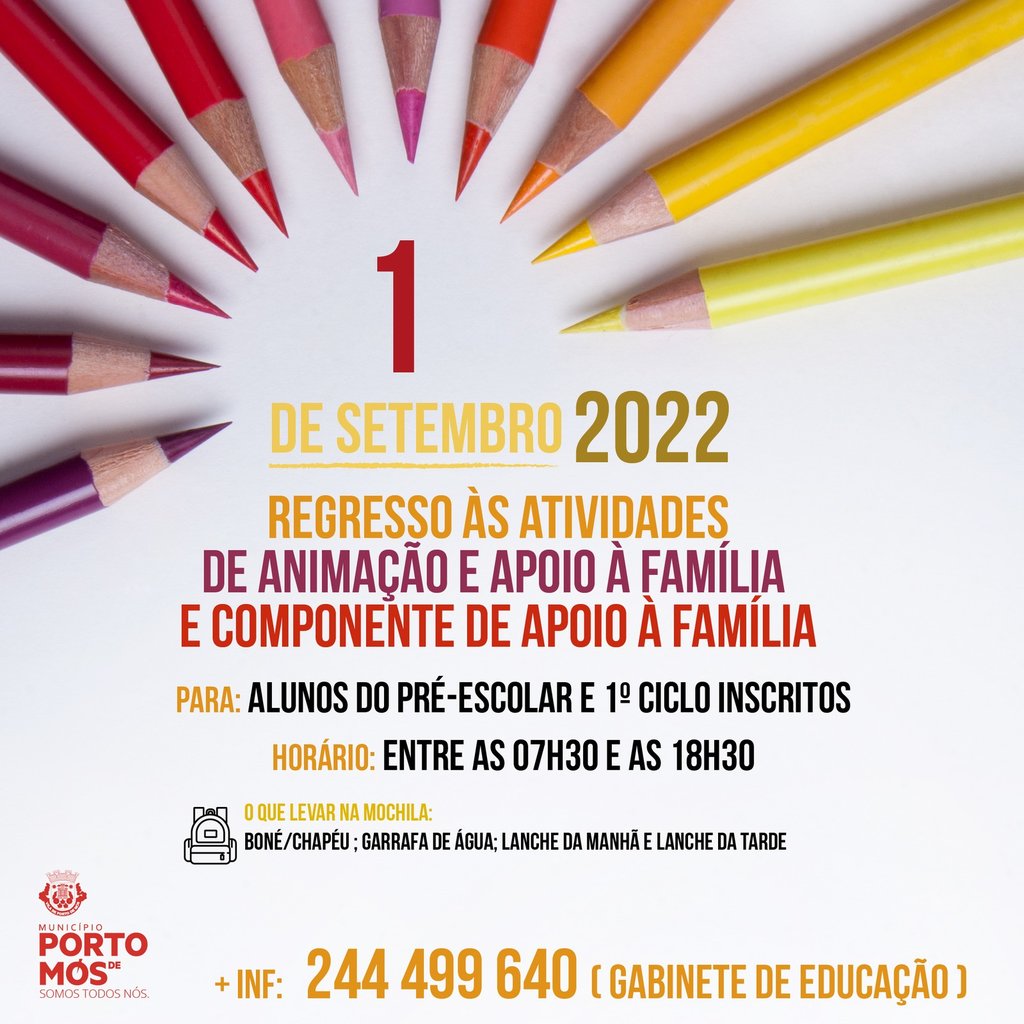 Abertura das Atividades de Animação e Apoio à Família e Componente de Apoio à Família