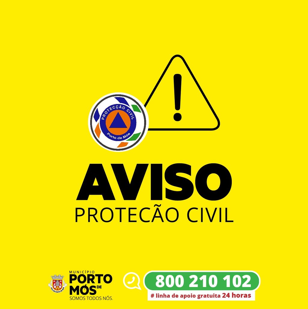 AVISO À POPULAÇÃO - CONDIÇÕES METEOROLÓGICAS ADVERSAS -  12 a 14 de SETEMBRO 2022