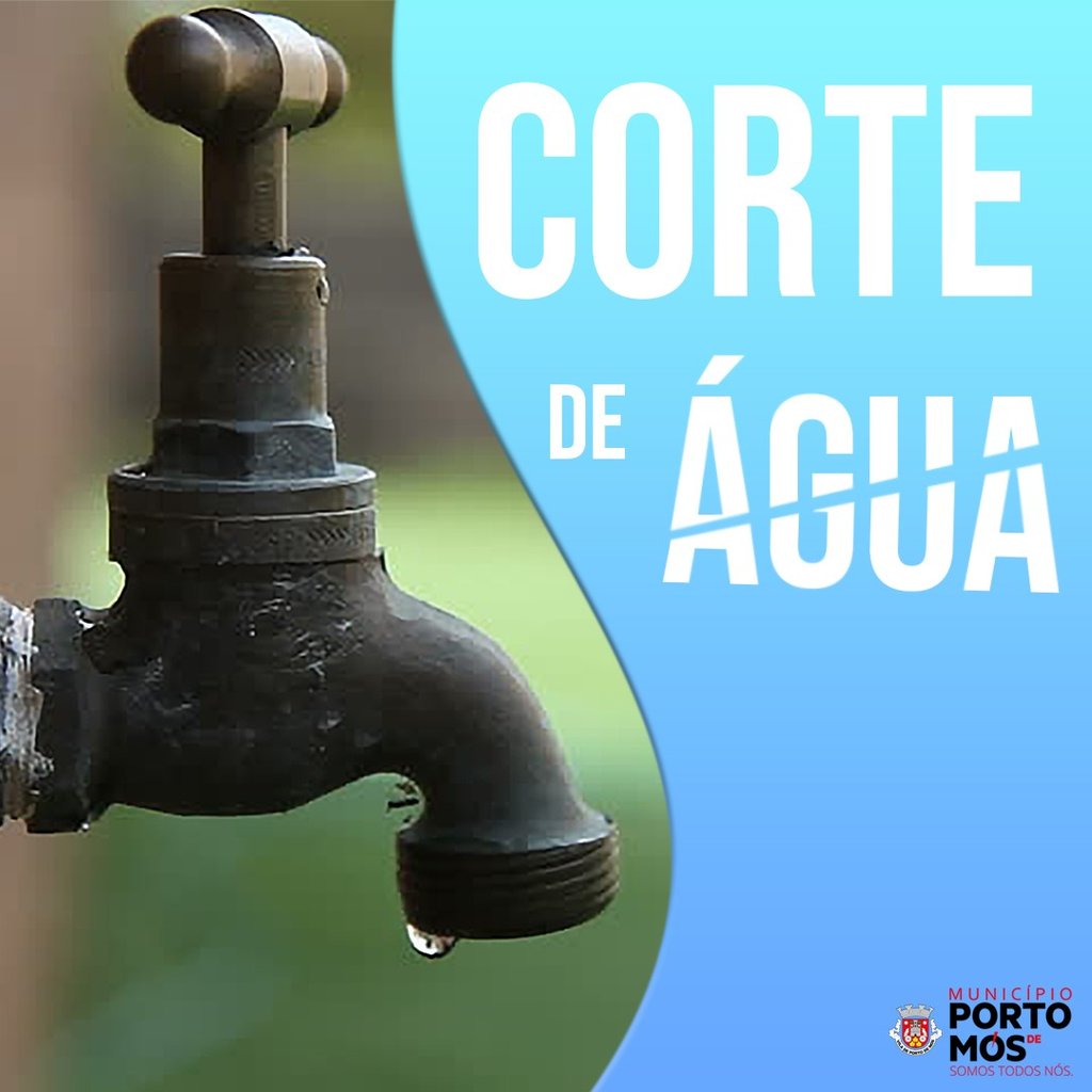 Aviso - Interrupção no  abastecimento de água na Zona Industrial de Porto de Mós
