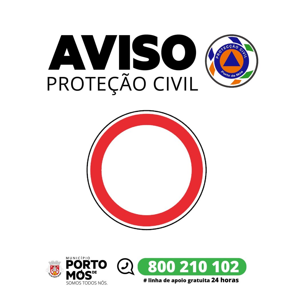 Aviso - Condicionamento de trânsito - Porto de Mós