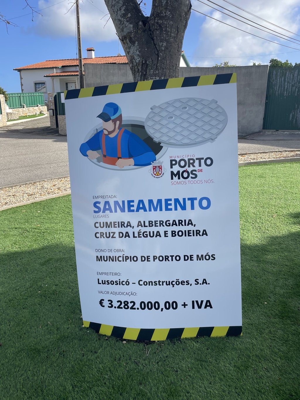 Arrancou obra de saneamento na freguesia de Pedreiras e Juncal