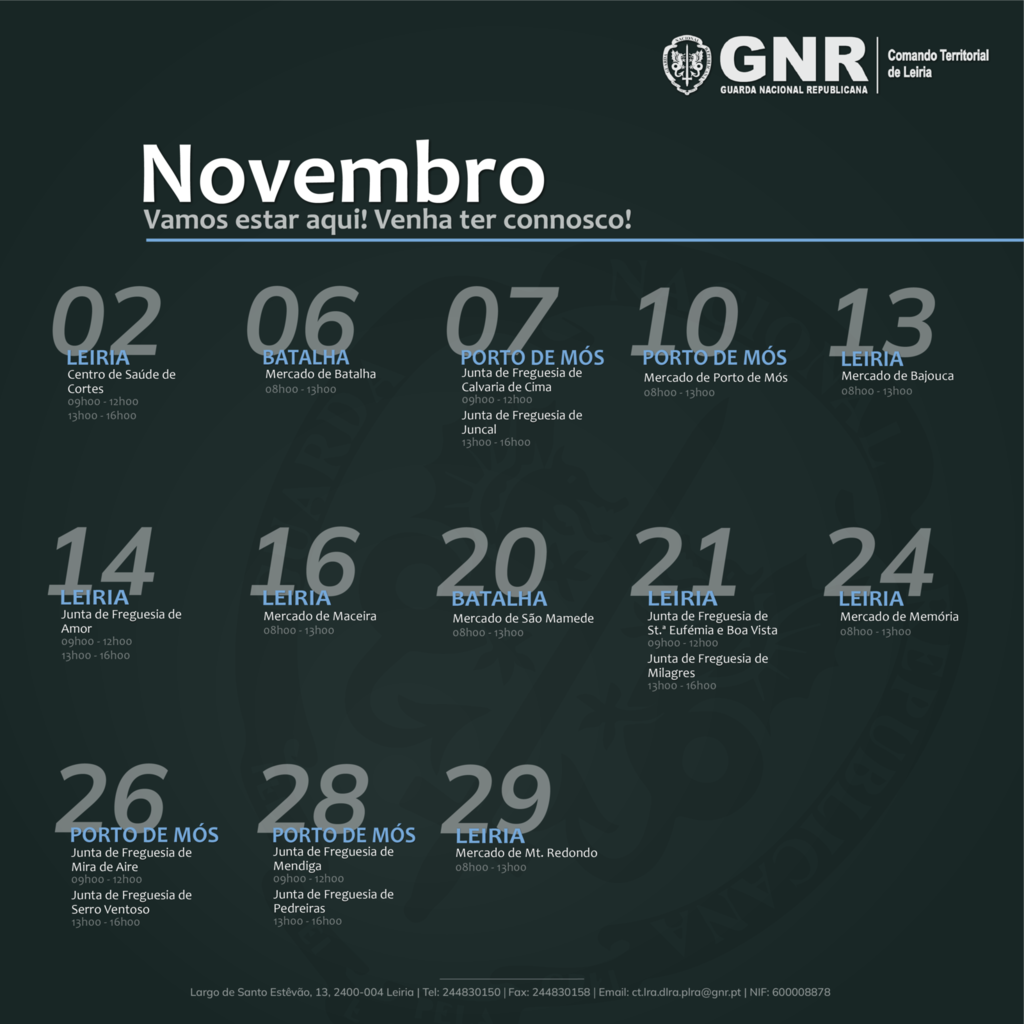 GNR - Sessões de esclarecimento à população - Novembro 2023