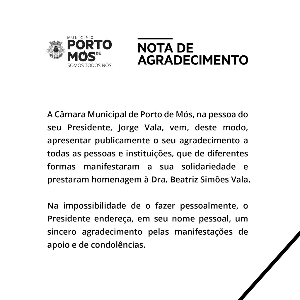 Nota de Agradecimento