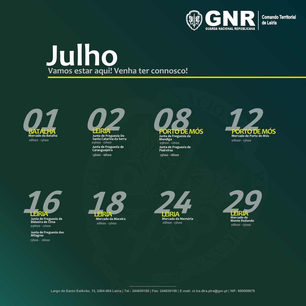 GNR - Sessões de esclarecimento à população - Julho 2024