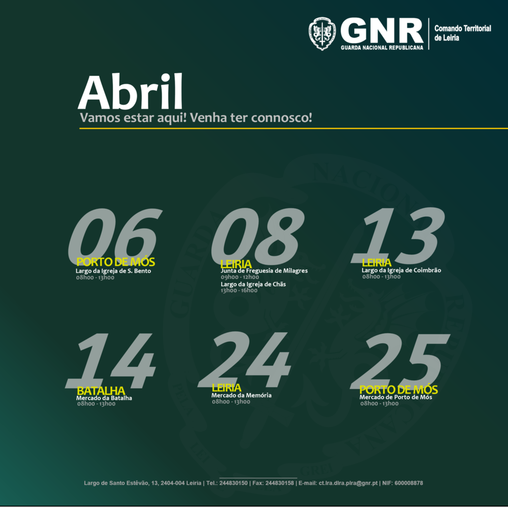 GNR faz sessões de esclarecimento à população - Abril 2025