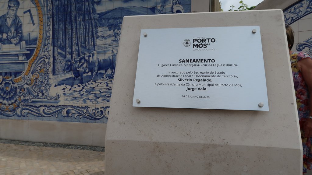 Inauguração das Obras de Saneamento nos lugares da Cumeira, Boieira, Albergaria, Cruz da Légua, M...