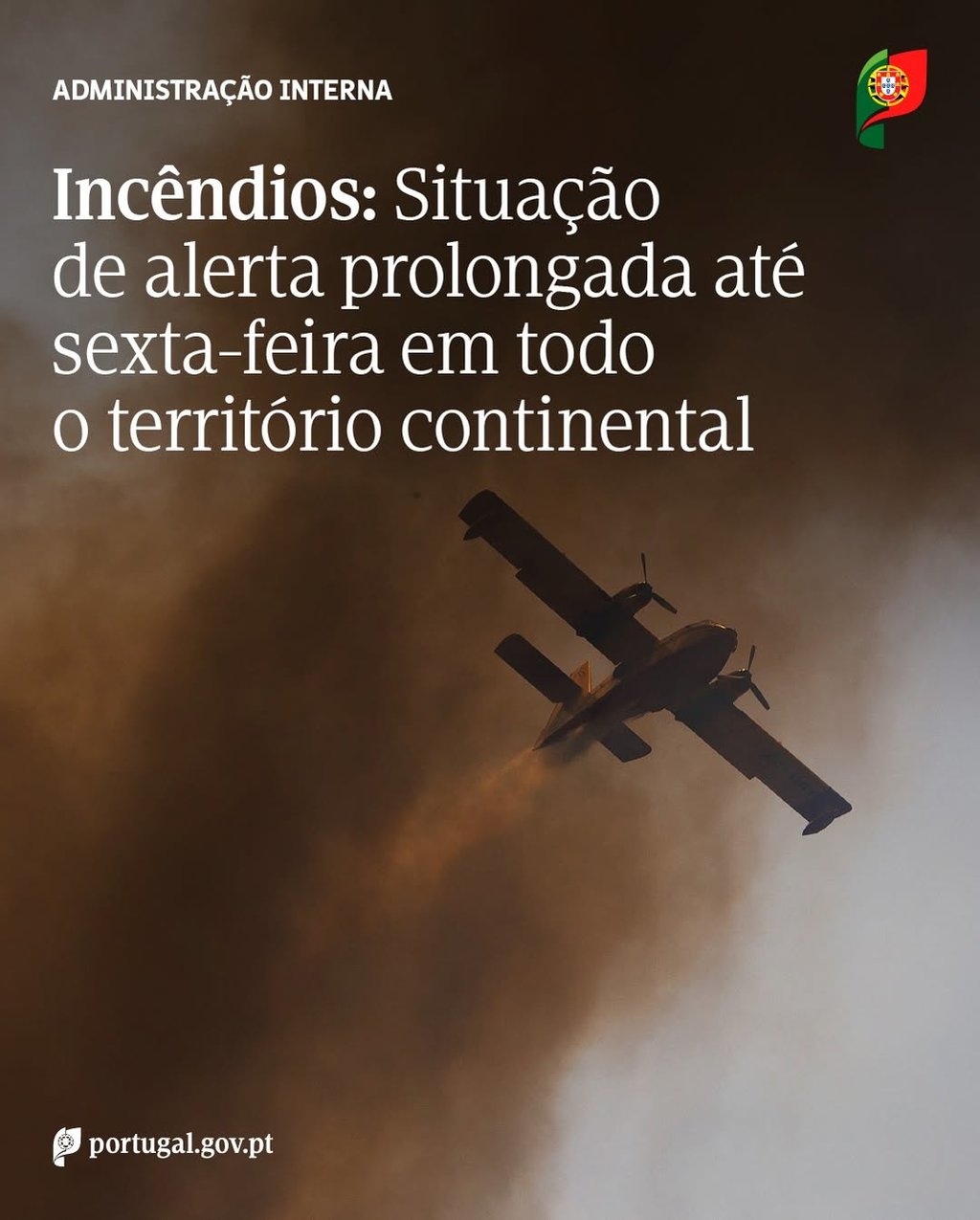 Estado de alerta até às 23:59 de sexta-feira