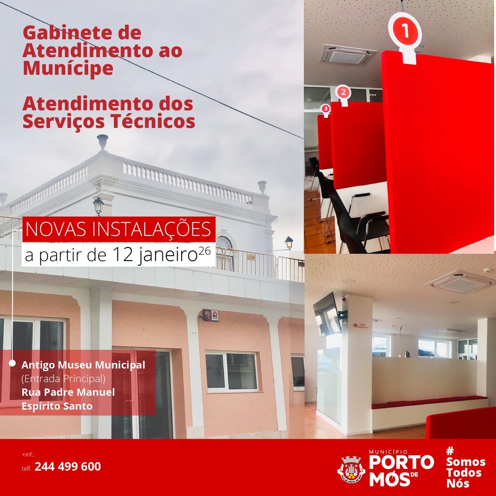 Novas Instalações - Gabinete de Atendimento ao Munícipe e Serviços Técnicos