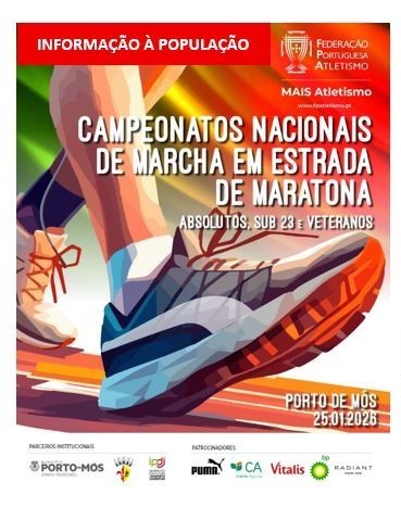 Prova Desportiva - Aviso de condicionamento de trânsito