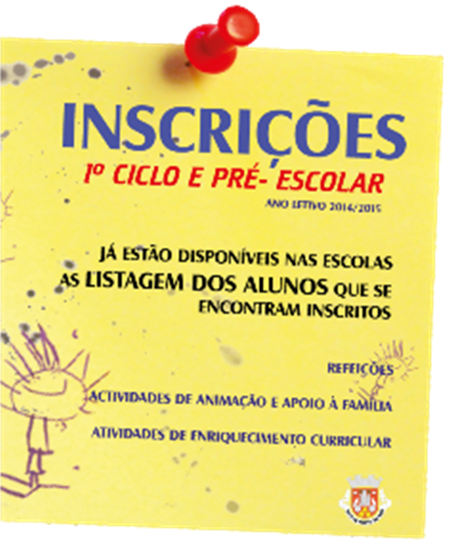 Listagem dos alunos do pré-escolar e ensino básico já estão disponíveis