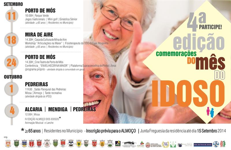 AVISO: Mês do Idosos - alteração ao programa do dia 11 de setembro