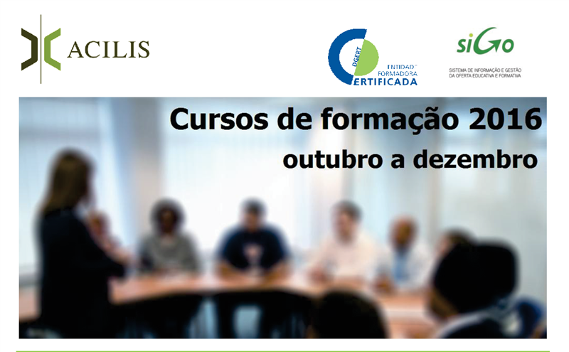 ACILIS - Plano de formação pós-laboral 2016