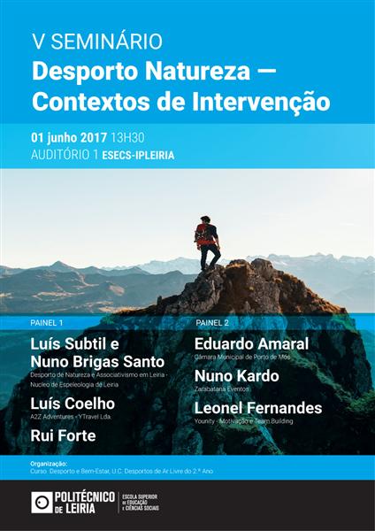 Município de Porto de Mós intervém no V Seminário "Desporto de Natureza - Contextos de Intervenção"