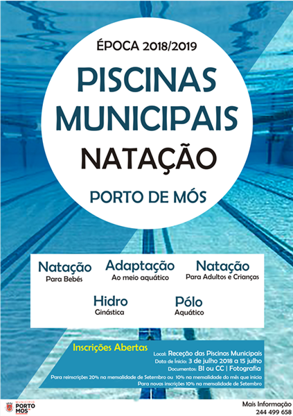 Abertura de Inscrições Piscinas Municipais