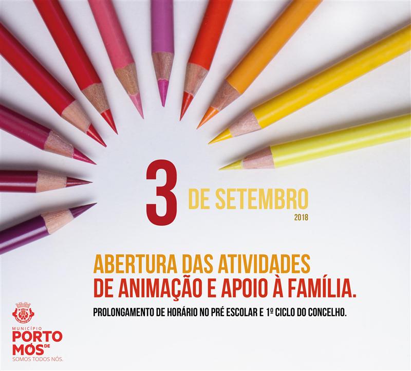 Abertura das Atividades de Animação e Apoio à Família