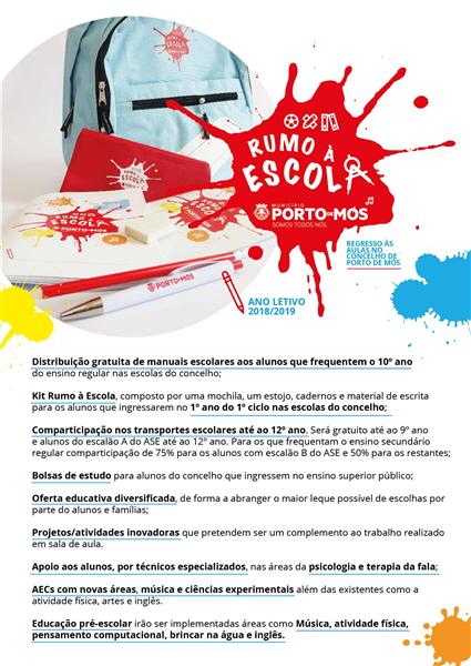 Rumo à Escola - Ano letivo 2018/2019