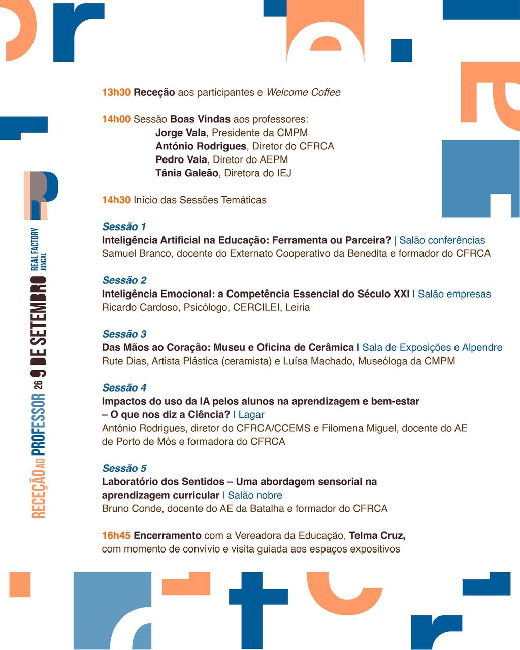 Programa da Rece&ccedil;&atilde;o ao Professor 2026/2027