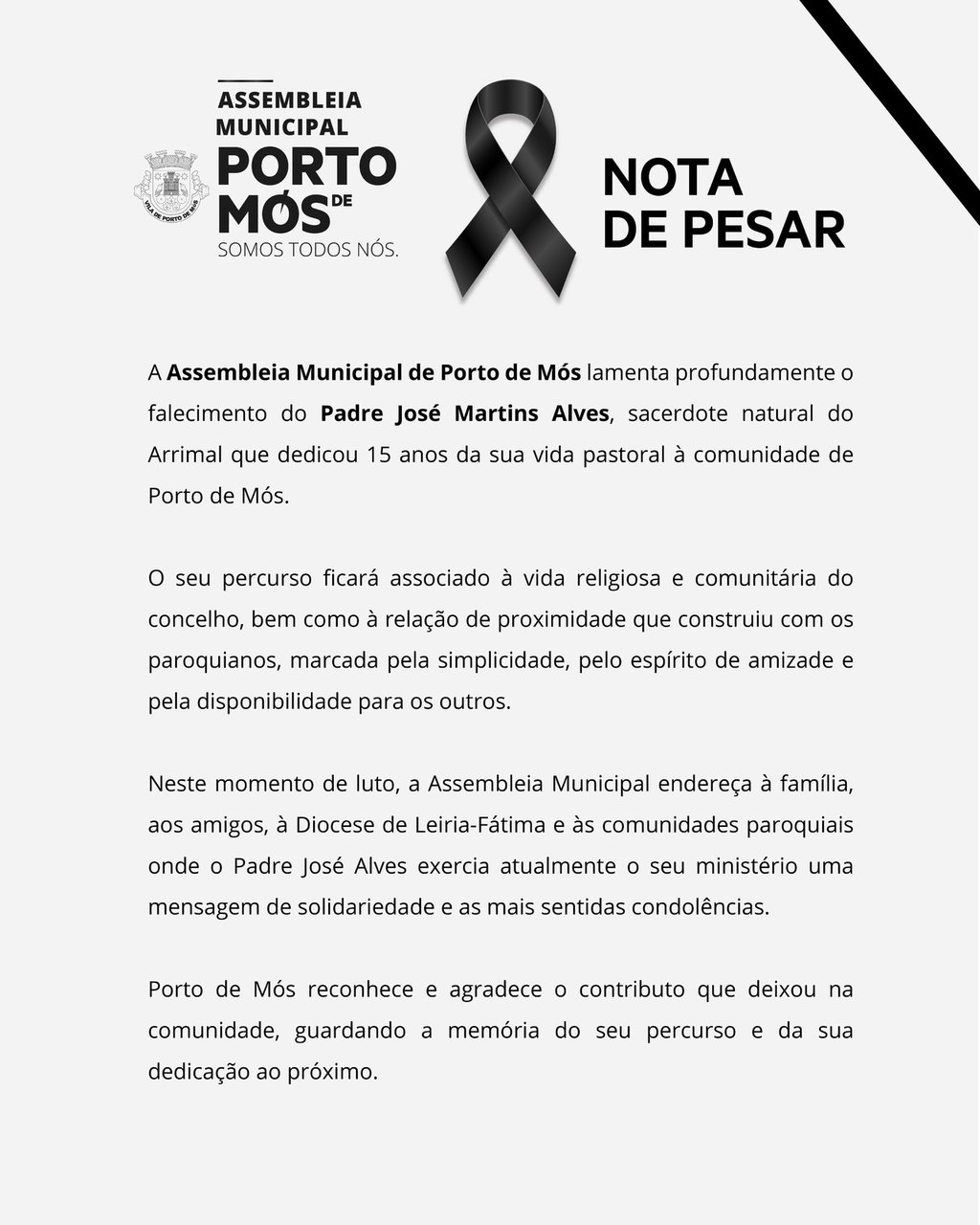 AM_nota de pesar José Alves