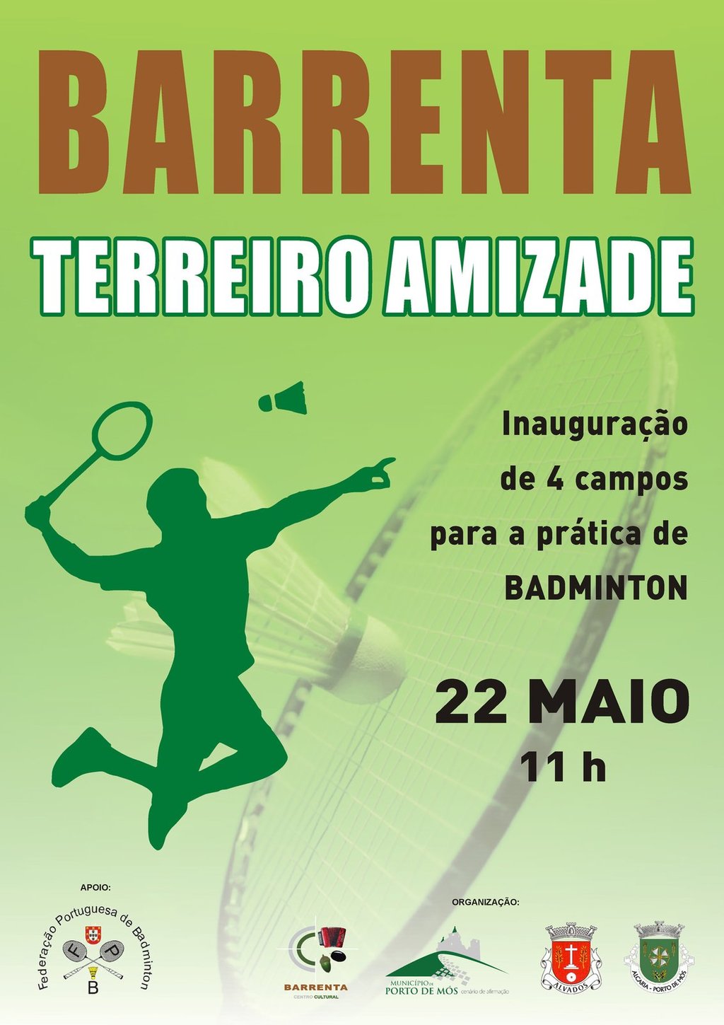 Inauguração campos de badminton