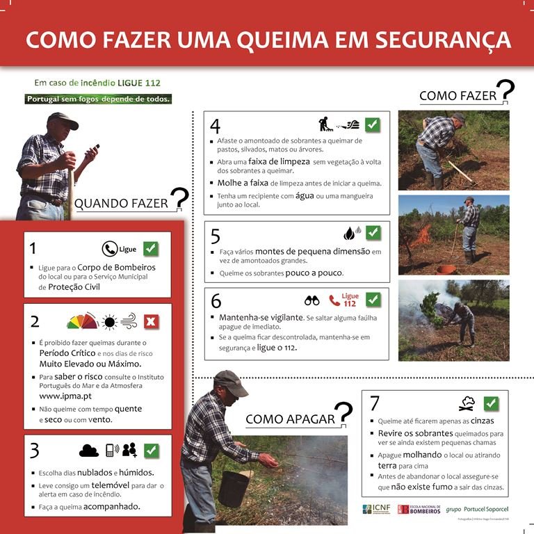 Como fazer uma queima em segurança?