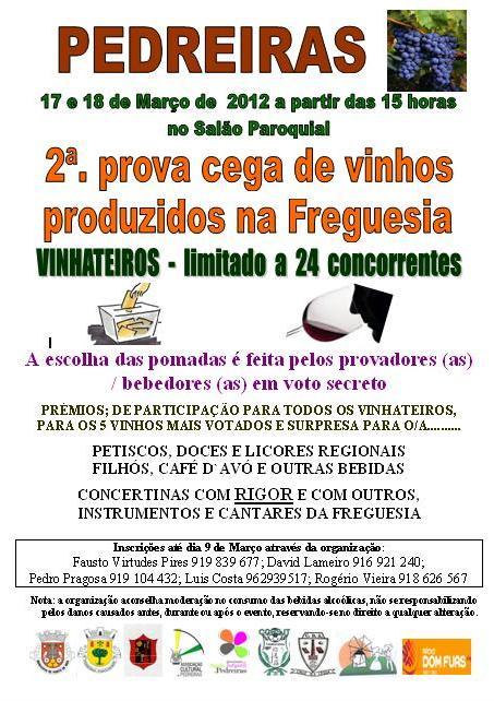 2ª Prova Cega de Vinhos