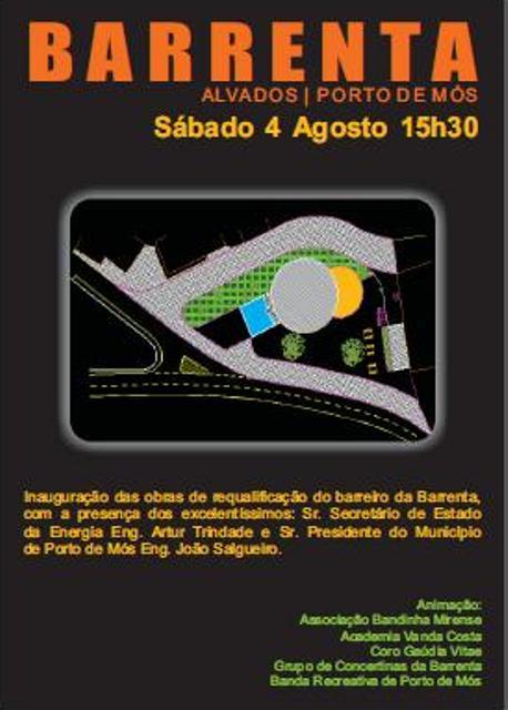 Inauguração das obras de requalificação do barreiro da Barrenta