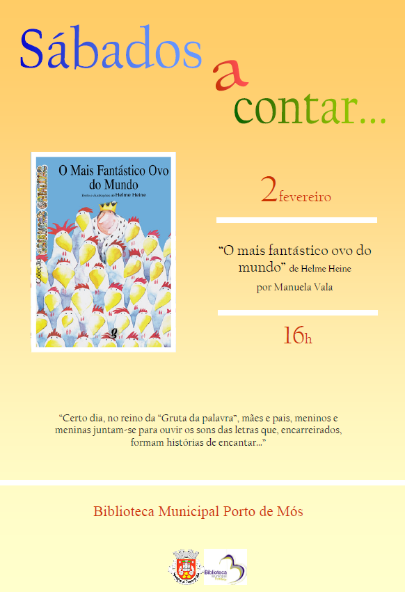 Sàbados a contar "O mais fantástico ovo do mundo"