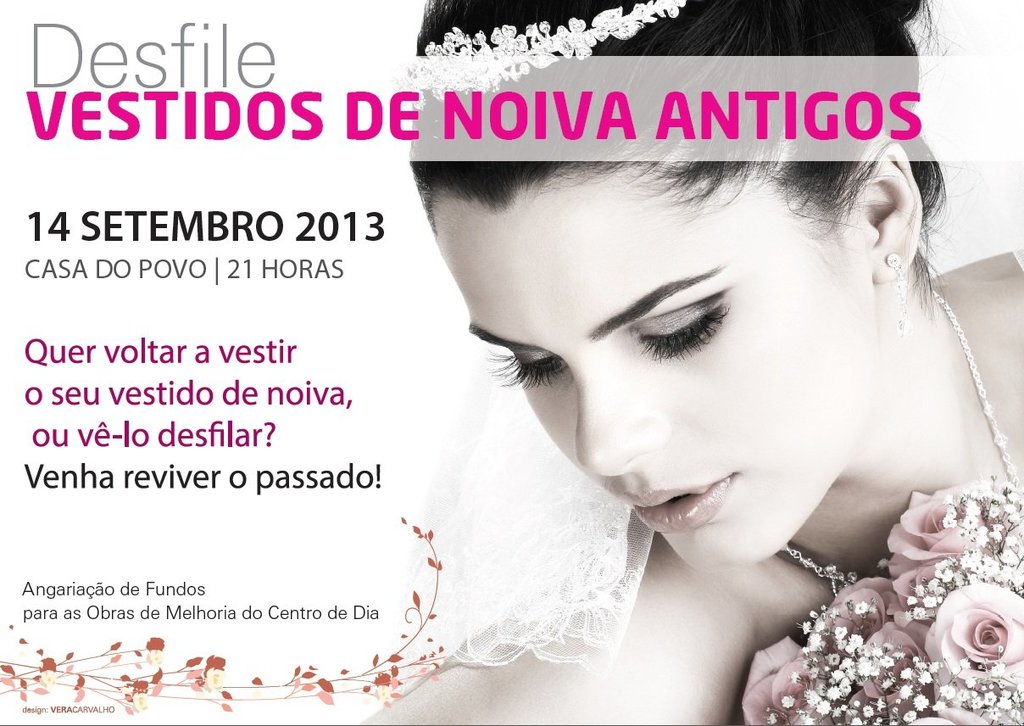 Desfile de vestidos de noiva antigos