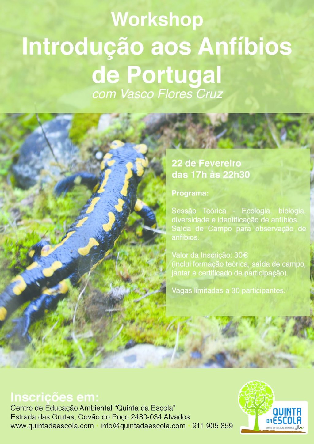 Workshop "Introdução  aos anfíbios de Portugal"