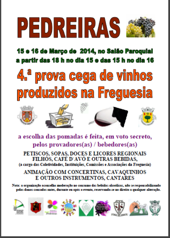 4ª Prova Cega de Vinhos