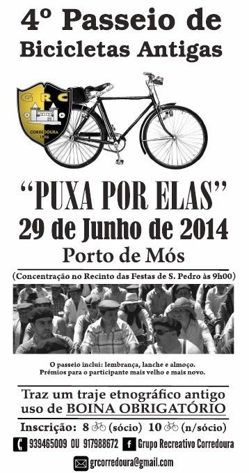 4º Passeio de Bicicletas Antigas "Puxa por Elas"