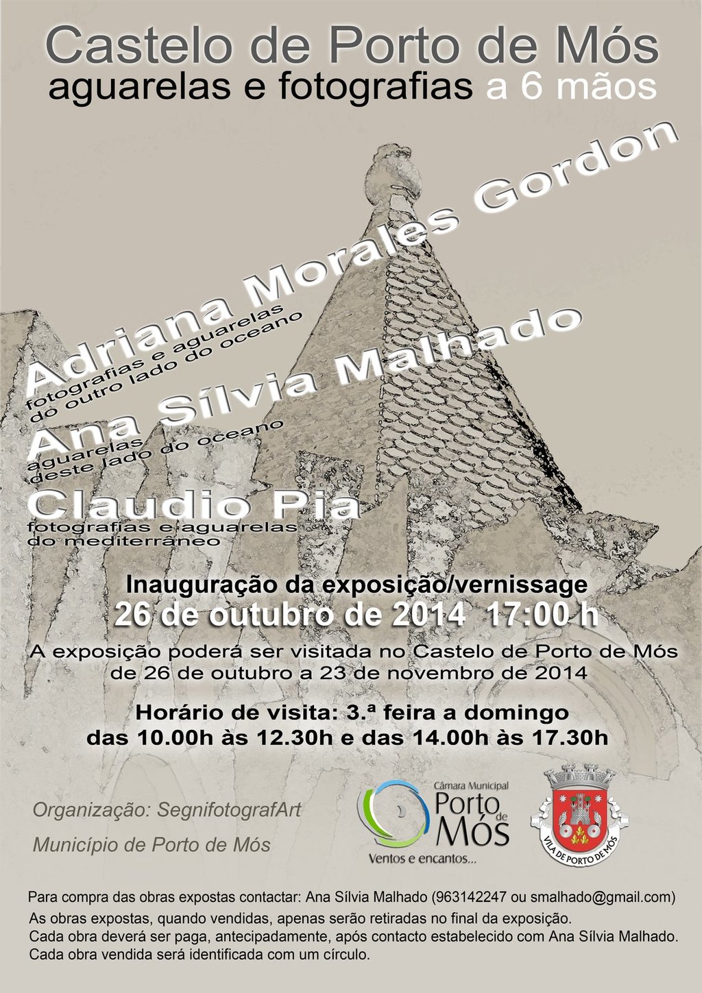 Exposição "Castelo de Porto de Mós - Aguarela e pintura a 6 mãos"