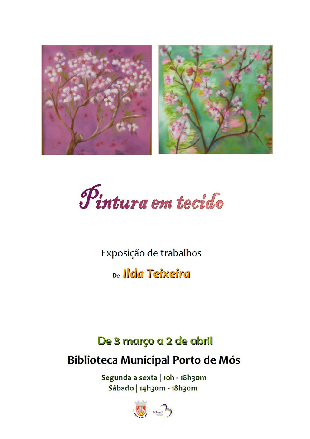 Exposição "PIntura em tecido"