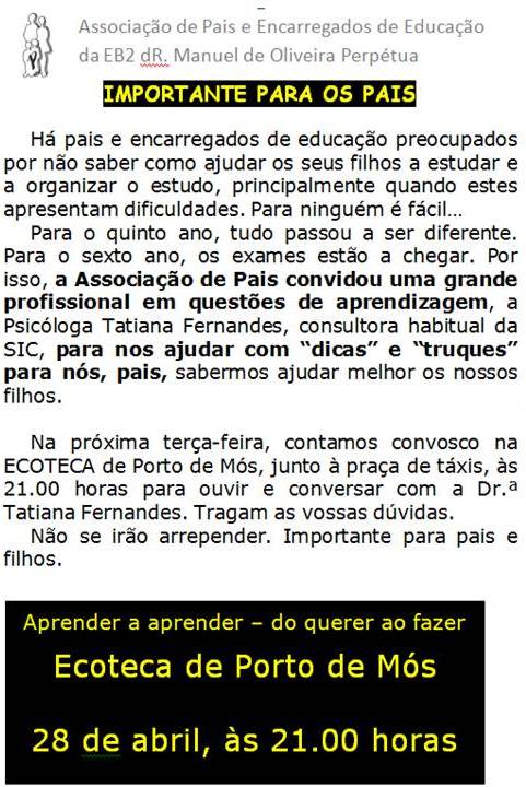 Aprender a aprender - do querer ao fazer