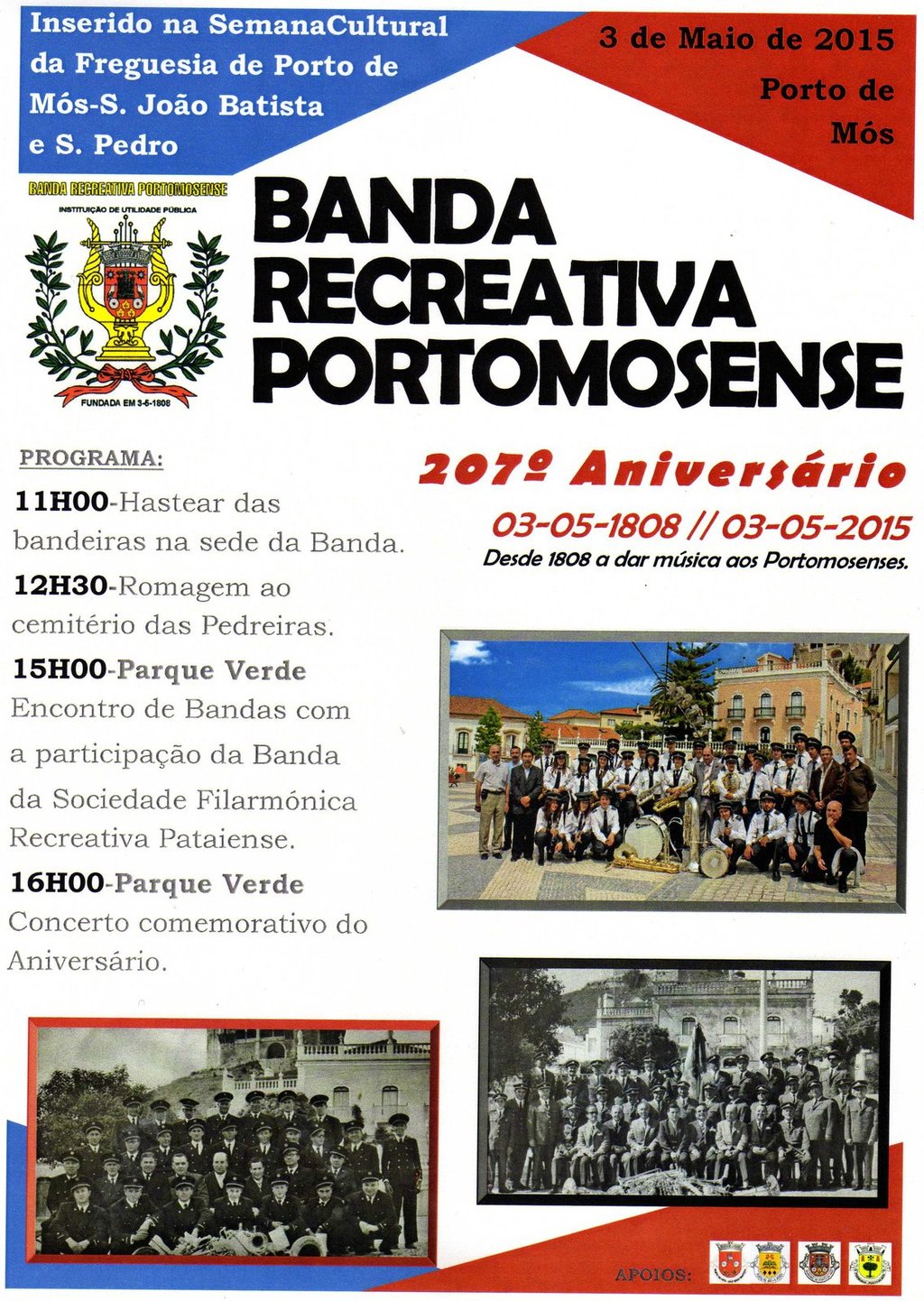 207º Aniversário da Banda Recreativa Portomosense