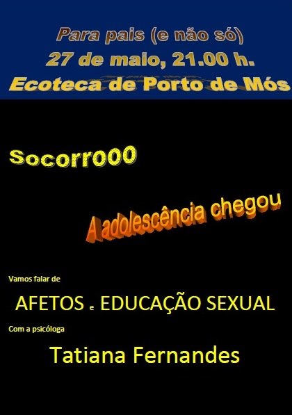 Socorro a adolescência chegou