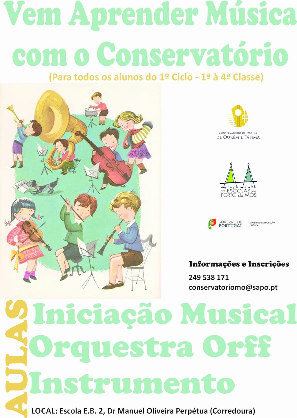 Oferta Educativa Conservatório de Música de Fátima-Ourém