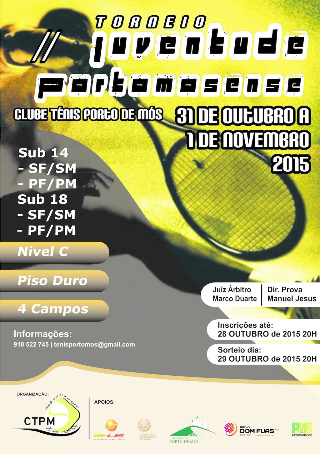 Torneio de ténis "Juventude Portomosense"
